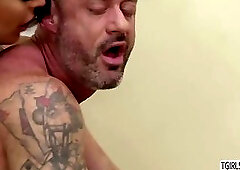 Charming ts Chanel fucked a hunk dude