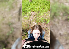 I ejaculated in her mouth in the woods