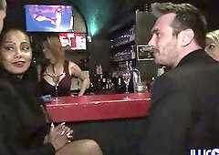 Clelie meets the carnal Emma and her boyfriend to visit a swinger club. Things get sexy and in a short time that babe finds herself in a foursome with