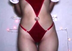 Mrs. Claus gives me my Fresh Year's Eve present early - Creampie Anal POV