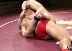 Two Hunks Battle It Out For The Belt