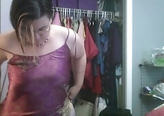 Trying on sexy clothes and lingerie for some curvy fun