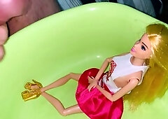 Sex dolls fucked, small dick cum, small dick masturbation