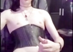 Enjoying a solo session with my big shemale cock