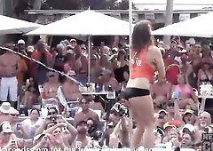 swinger pool party during nudist festival in florida