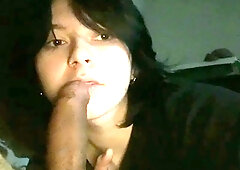 Amateur teen group hazed in cumshot blowjob