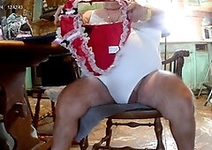 Hairy man enjoys cum eating, golden shower, and indulging in his own load