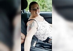 Breasty Golden-haired mother I'd like to fuck Car Quickie