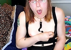 Punk trans woman drains just for you