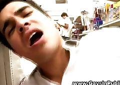 Public jock cums after jerking off