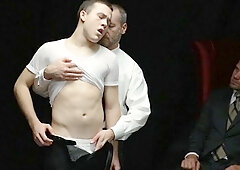 Awesome dildo riding session with Elder Foster