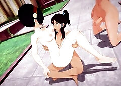 Avatar Futanari three-some Toph Korra Katara