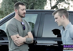 Mark Long In Cute Young Man Gets His Butt Hole Devastated In Threesome