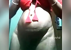 Desi Sexy Girl Taking Off Saree Blouse Showing Big Tits And Having Sex Alone