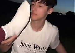 nose right in between a man’s smelly stinky toes