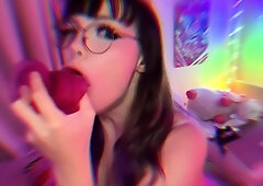 Stacked brunette goes solo toys and masturbation