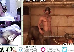 Centaur Breeding - Trans Cat Hunk Plays with Shaggy Twat