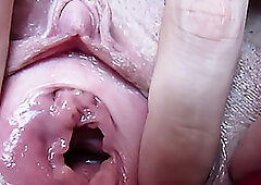 Close up object insertion fetish video compilation big clit pussy