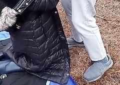 MissesT sucking off 2 strangers (slut milf wife)