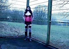 Hello Dave - Crossdresser outdoors dirty talk for Dave