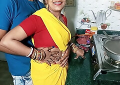 Owner Rough Fucking Maid Girl Who Cooking Food In Kitchen Porn In Hindi Voice With Bengali Boudi