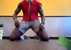 Time to hit the gym with a big black dick