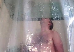 ENORMOUS UNCIRCUMCISED CUB SHAFT IN THE DOUCHE