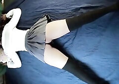 I felt also slothful to go to the baths so I just pissing on the daybed