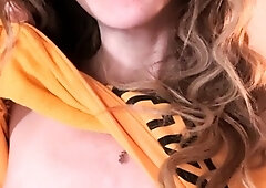 Small titted brunette amateur anal nailed at home