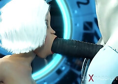 Hump cyborg futa gederation 7. Supah drill system in the sci-fi lab