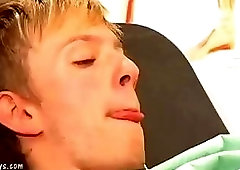 Horny gay doc seduces an adorable blond youngster