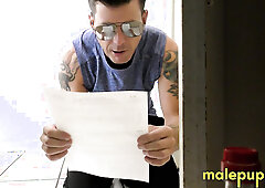 Charming Latino Julian Jaden is EMBARRASSED in front of his coach