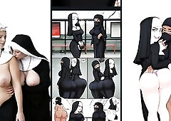 Reacting To Lesbo Nun Love Eating Booty - Toon Porn