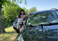 Washing My Windshield With Her Pee