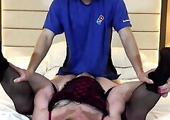 Dude Feminized and Screwed to Pay for Pizza