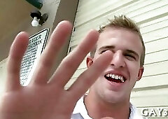 Two gay fellows blows hard