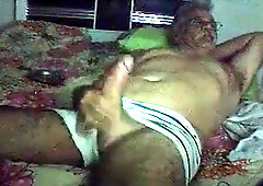 Str8 daddy stroke on bed 9