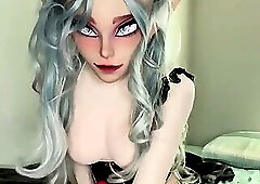 Oni Femask Masturbation and Cum
