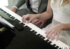 Piano instructor fucks Kenna James after lessons
