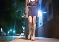 FerLaFemme - Nightwalk black dress legs