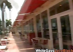 Amateur black thug sucks whitey