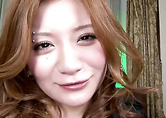 Gently Rubbing Her Bushy Asian Cunt Till It's Dripping Wet