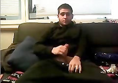 Ruffian takes time off from hooliganism to drain his balls