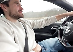 Car, gay funny, first-timer