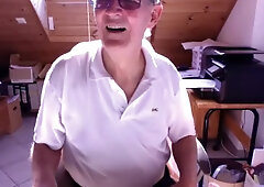 (75 Year)-Old  Man Jacking Off