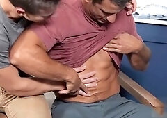 Vic Ryder takes it deep as he rides Lachlan's lollipop and gets pounded hard in various positions