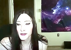 Solo ladyboy masturbation