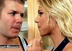 Tastey sinner - sweet temptations and seductive moves lead to a nasty pound inbetween step-mom & sonny