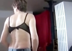 Sonia the brunette MILF teasing and pleasuring herself