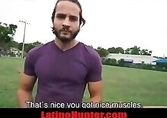 Hairy Straight Soccer Jock bareback outdoors